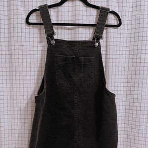 Wild Fable Black Denim Overall Dress Size Large